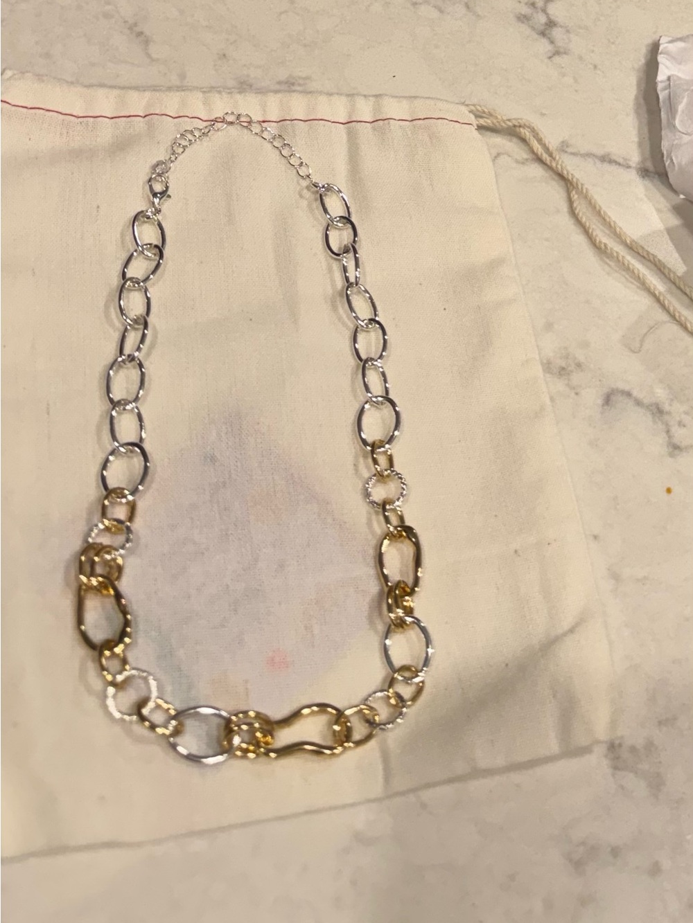 Mixed metal necklace